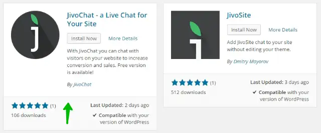 JivoChat plugin on WordPress