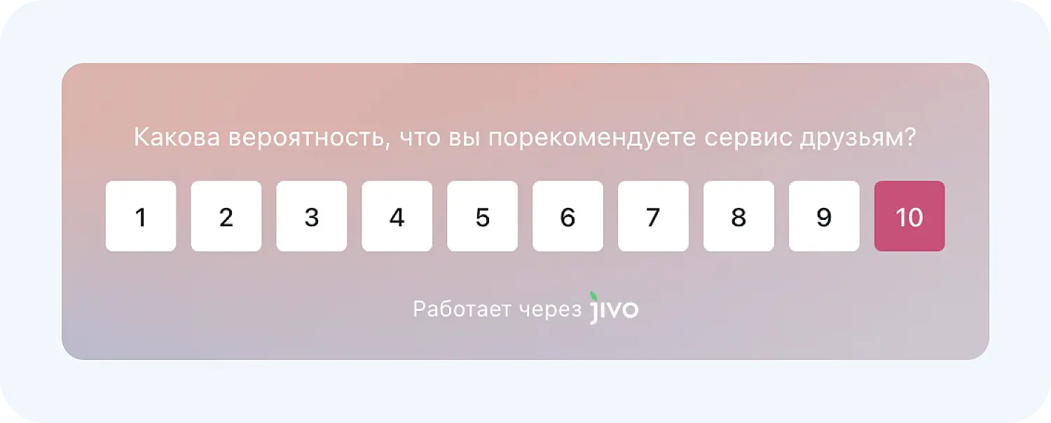 NPS-опросы в Jivo