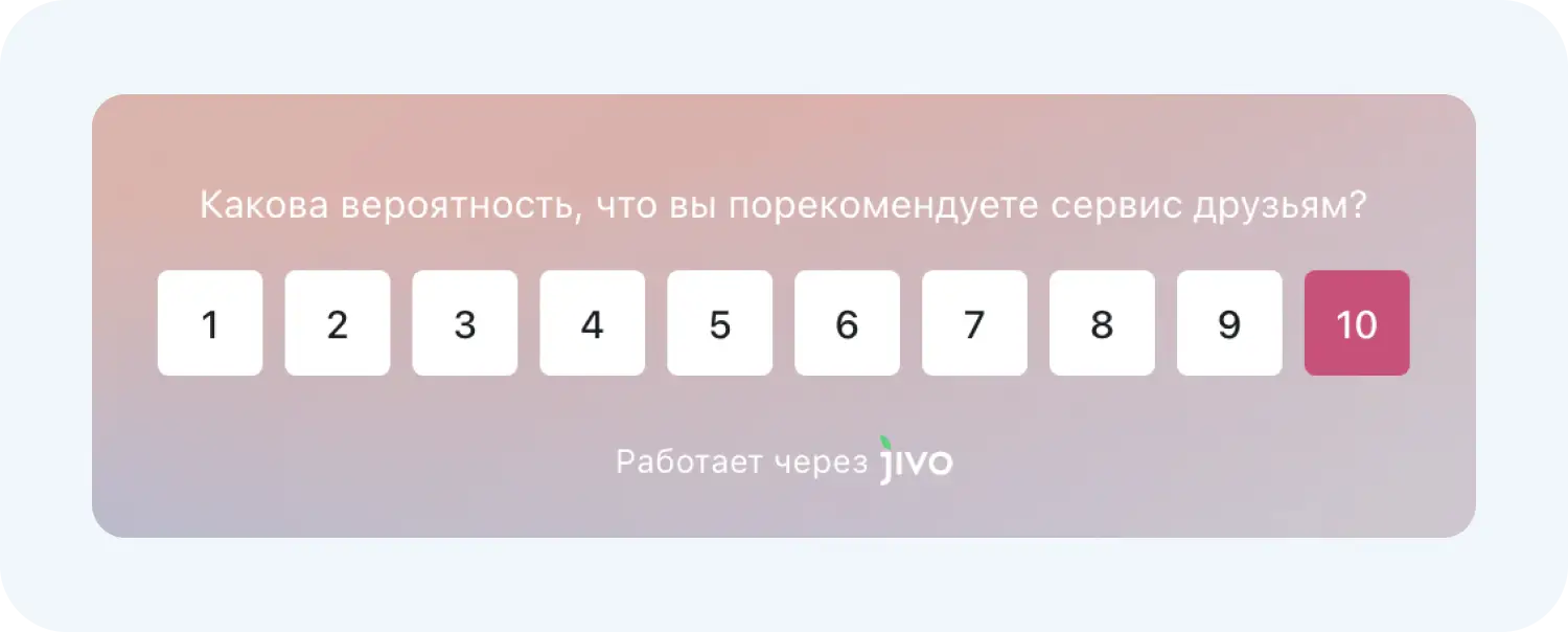 NPS-опросы в Jivo
